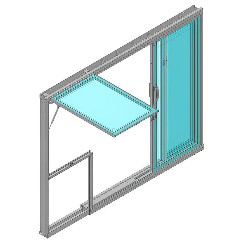 Door with window 2C03 three wings